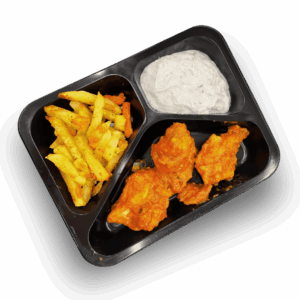 Amerykańskie Buffalo Chicken z frytkami warzywnymi