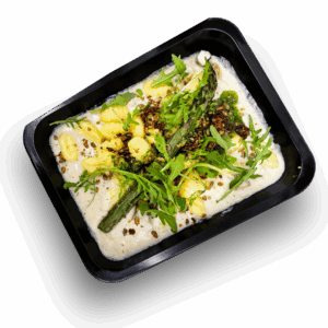 Gnocchi ze szparagami zatopionymi w kremowym sosie