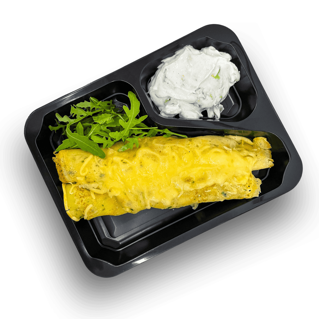 Naleśniki z farszem paprykowo serowym