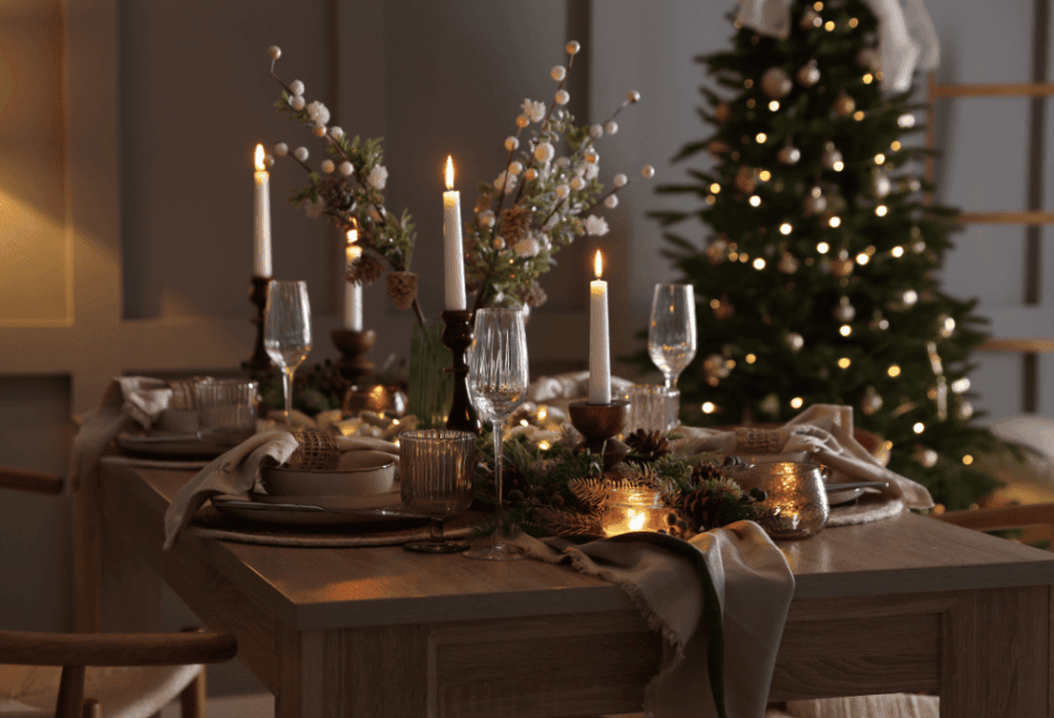 20 pomysłów na dekorację stołu na Wigilię