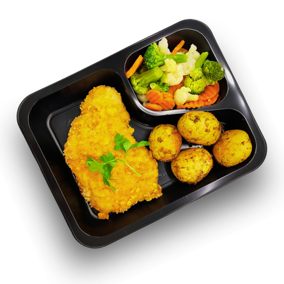 Schab w płatkach kukurydzianych